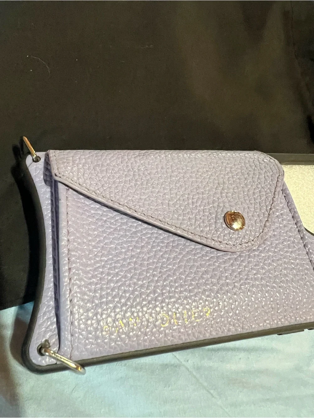 iPhone 13 Pro Bandolier Bowie Ombré Side Slot Crossbody Phone Case with Strap